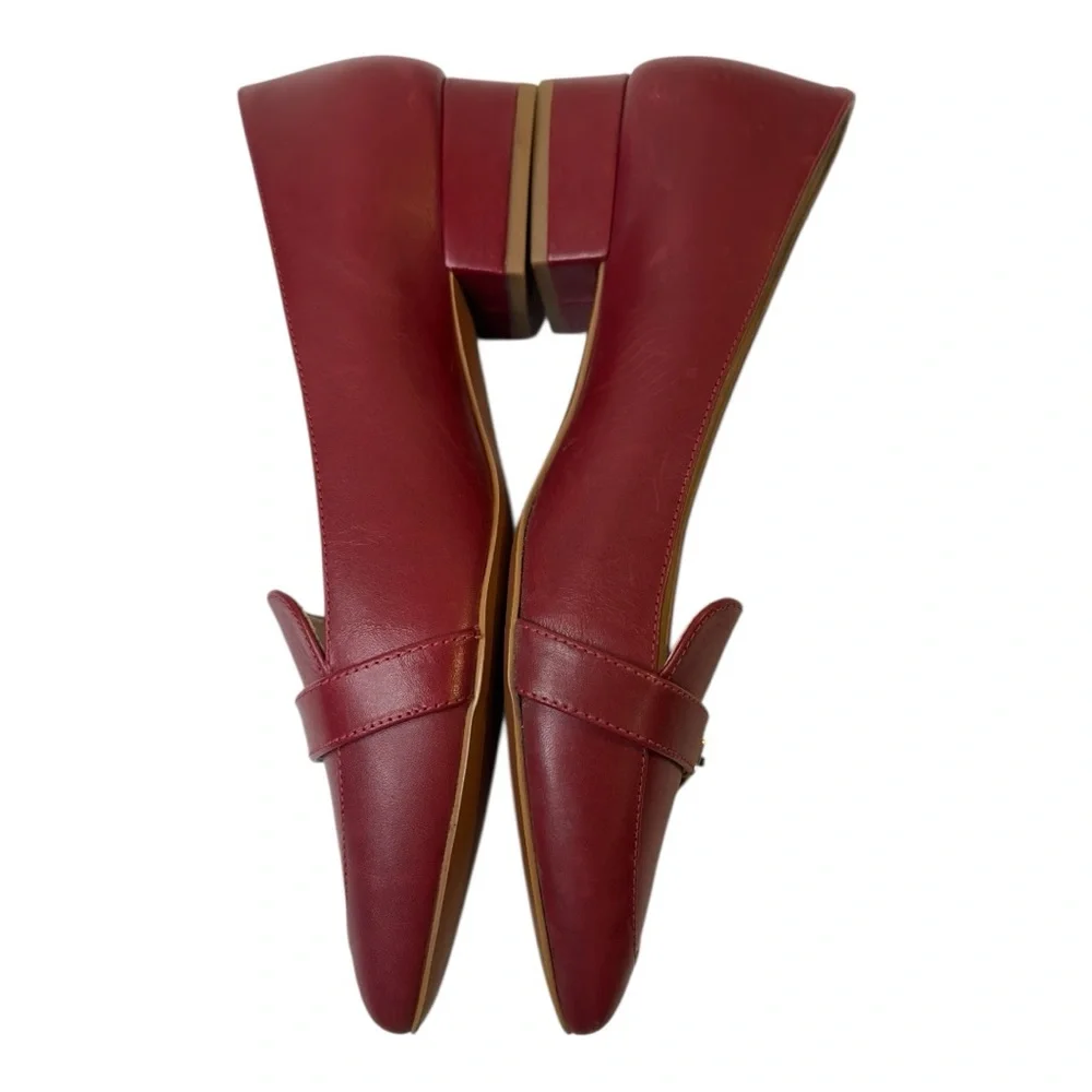 Cole Haan Leela Skimmer Red Leather Flat Size 8B - Picture 7 of 15